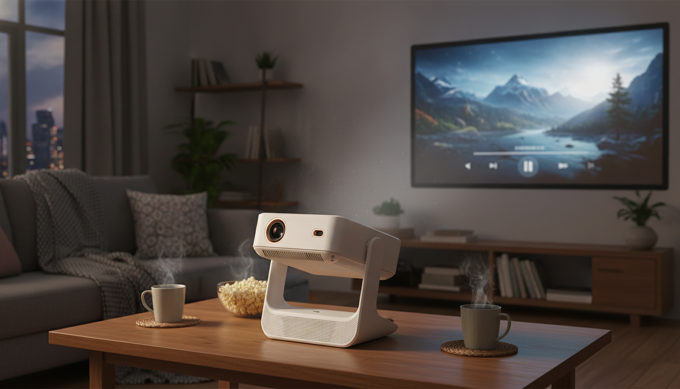 4K WiFi Dual-Screen Android Projector for Streaming